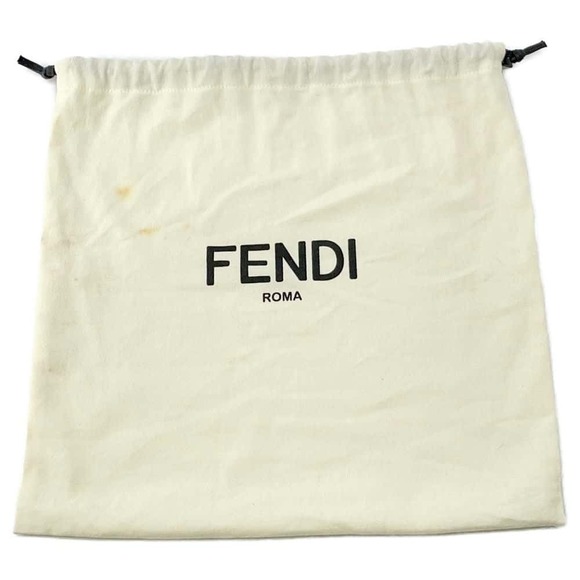 Fendi Baguette Sequin Satin Python Shoulder Bag White - Picture 12 of 12